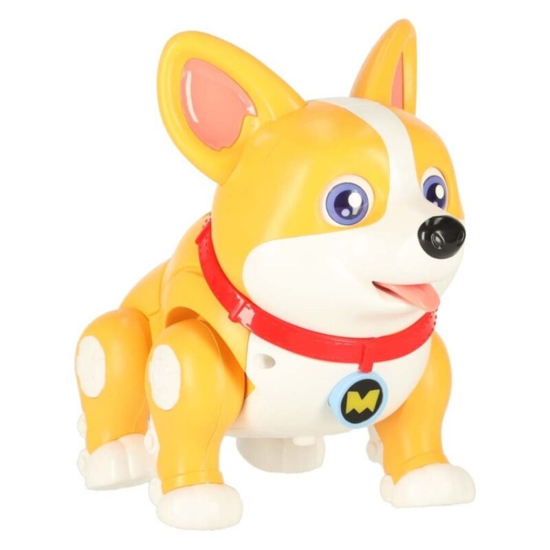 Interaktyvus robotas-šuo „Corgi“ su šviesomis vaikams