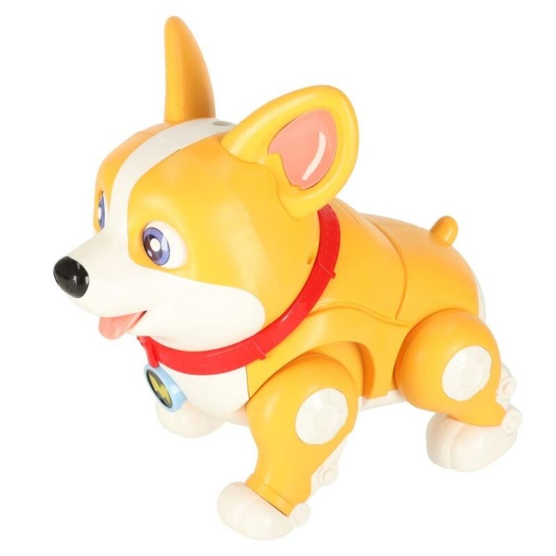 Interaktyvus robotas-šuo „Corgi“ su šviesomis vaikams