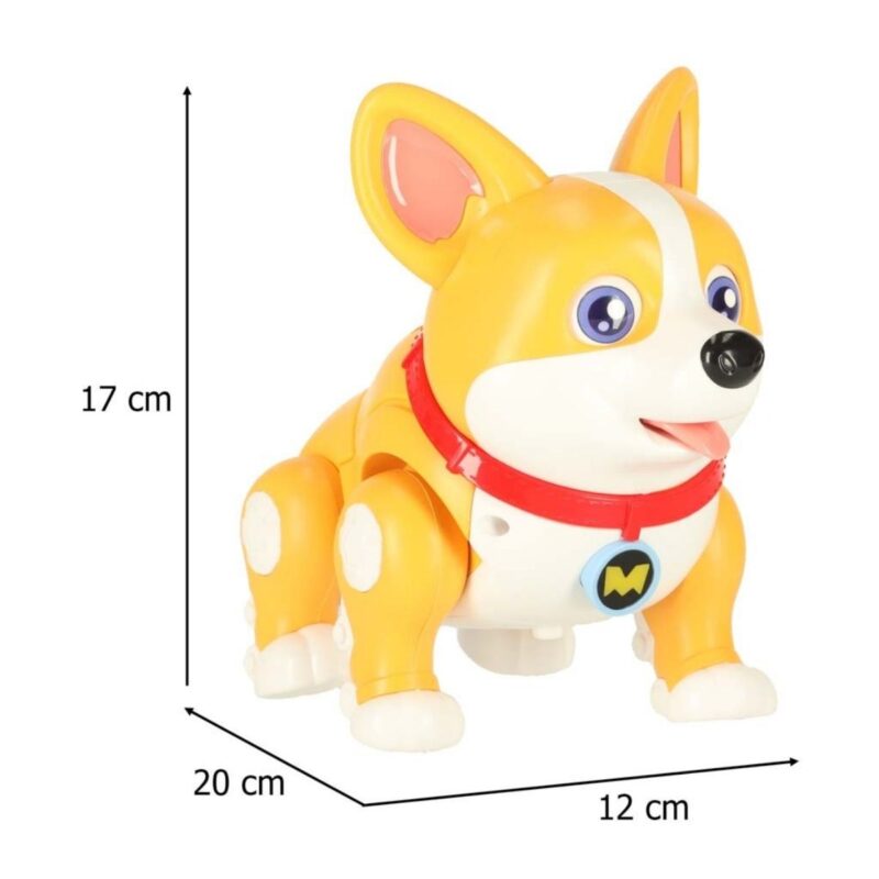 Interaktyvus robotas-šuo „Corgi“ su šviesomis vaikams