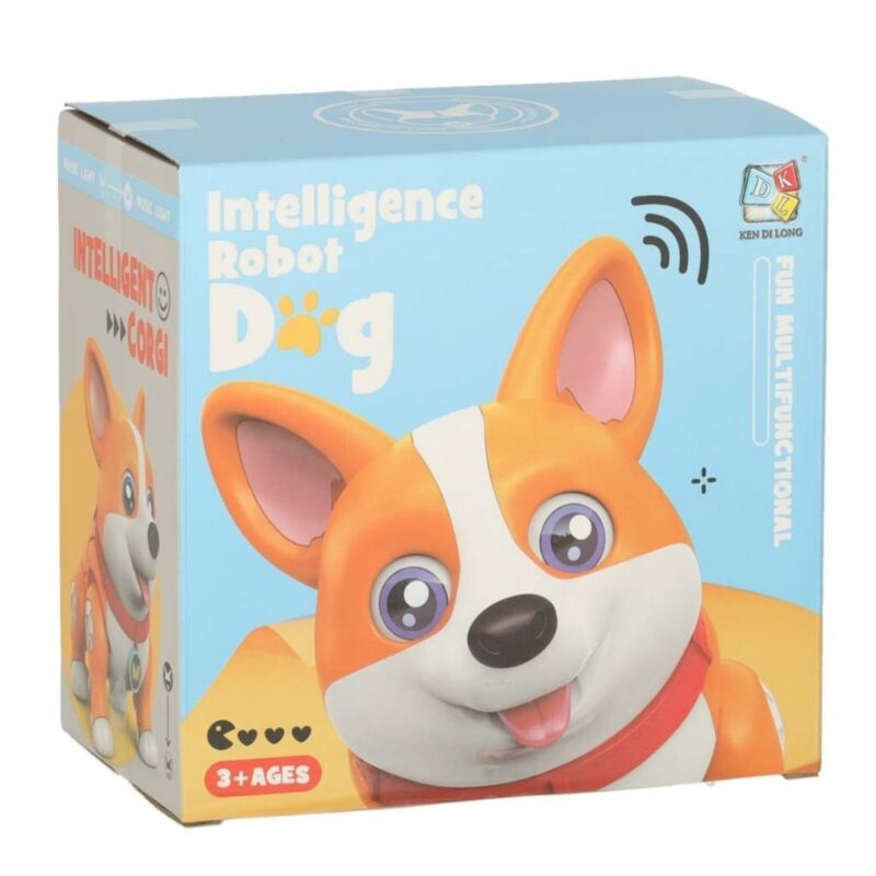 Interaktyvus robotas-šuo „Corgi“ su šviesomis vaikams