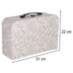 Lėlių namelis lagamine su mediniais baldais vaikams