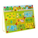 Medinis magnetinis labirintas „Keliaujantis ūkis“ – stalo žaidimas