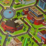 Medinis magnetinis labirintas „Didelis miestas“ vaikams