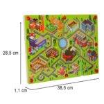 Medinis magnetinis labirintas „Didelis miestas“ vaikams