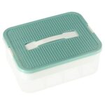 Plastikinė organizavimo dėžutė žaislams su skyreliais