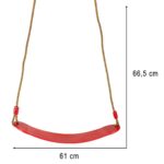 Vaikiškos sodo sūpynės vaikams su reguliuojamomis virvėmis