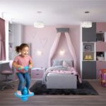 Reguliuojamas "Pogo" šokliukas vaikams, mėlynas