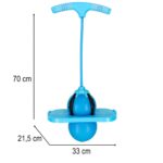 Reguliuojamas "Pogo" šokliukas vaikams, mėlynas