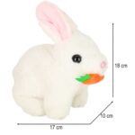 Interaktyvus žaislinis triušiukas su priedais vaikams