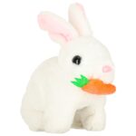 Interaktyvus žaislinis triušiukas su priedais vaikams