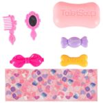 Interaktyvus žaislinis triušiukas su priedais vaikams