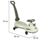 Gravitacinis paspirtukas vaikams su LED ratukais ir rankena