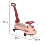 Gravitacinis paspirtukas vaikams su LED ratukais ir rankena