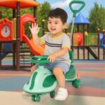 Gravitacinis paspirtukas vaikams su LED ratukais ir rankena