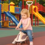 Gravitacinis paspirtukas vaikams su LED ratukais ir rankena