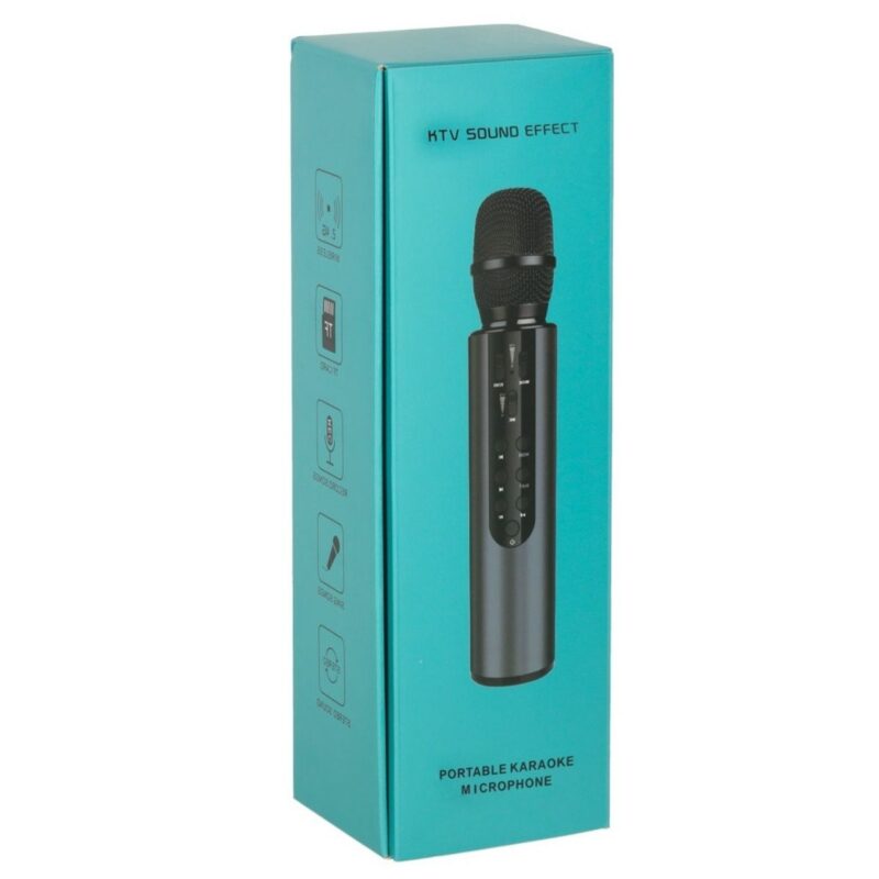 Belaidis "Bluetooth" karaokės mikrofonas vaikams, rožinis