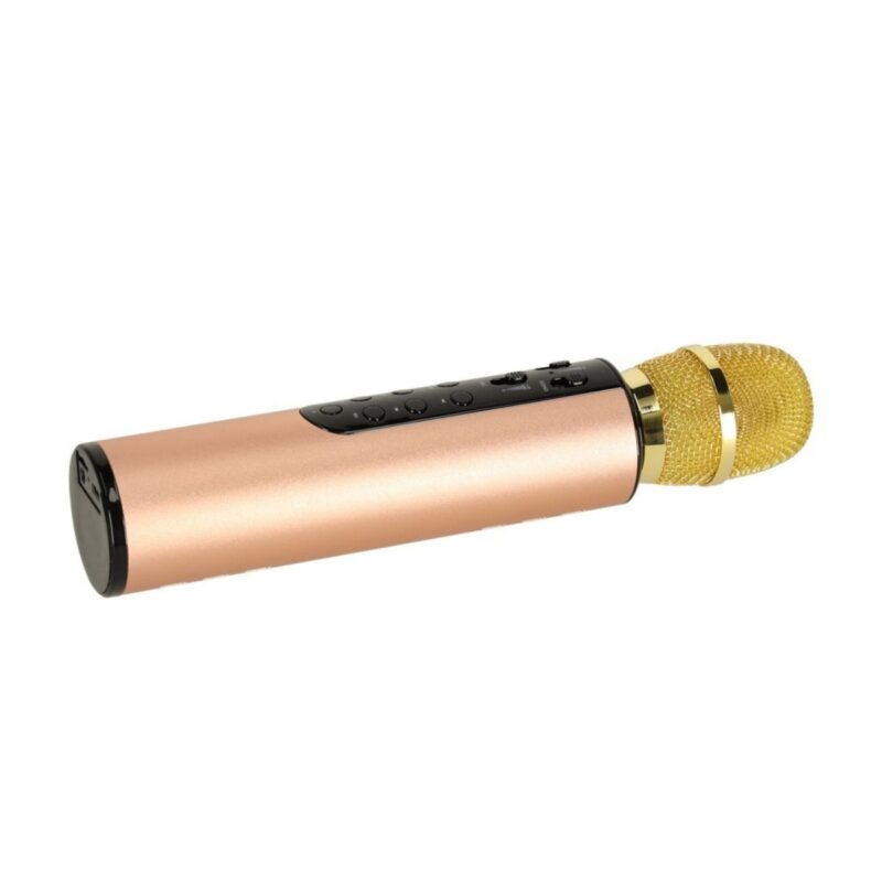 Belaidis "Bluetooth" karaokės mikrofonas vaikams, rožinis
