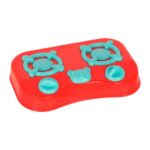 Žaislinis daržovių ir vaisių rinkinys su krepšeliu (28 det.)