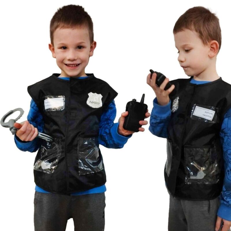 Vaikiškas policininko kostiumas nuo 3-8 metų
