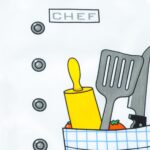 Šefo-virėjo kostiumas vaikams nuo 3 metų