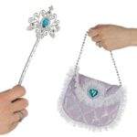 Princesės kostiumas vaikams nuo 3 metų su priedais