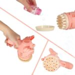 Muilo burbulų pistoletas su sparnais, rožinis