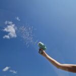 Muilo burbulų pistoletas su sparnais, mėtinis