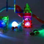 STEM šviečiantis magnetinis konstruktorius „Rutuliukų trasa“