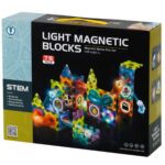 STEM šviečiantis magnetinis konstruktorius „Rutuliukų trasa“