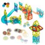 STEM šviečiantis magnetinis konstruktorius „Rutuliukų trasa“