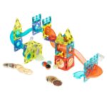 STEM šviečiantis magnetinis konstruktorius „Rutuliukų trasa“