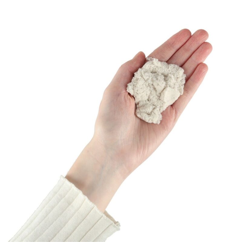 Kinetinis smėlis vaikams, 1 kg - baltas