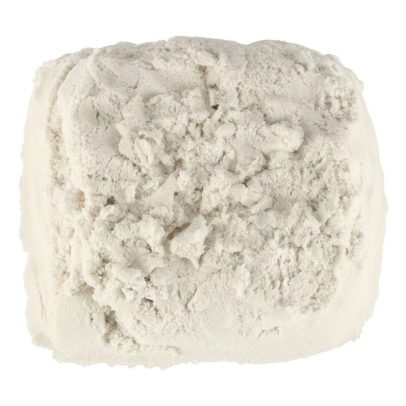 Kinetinis smėlis vaikams, 1 kg - baltas