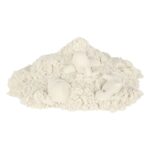 Kinetinis smėlis vaikams, 1 kg - baltas