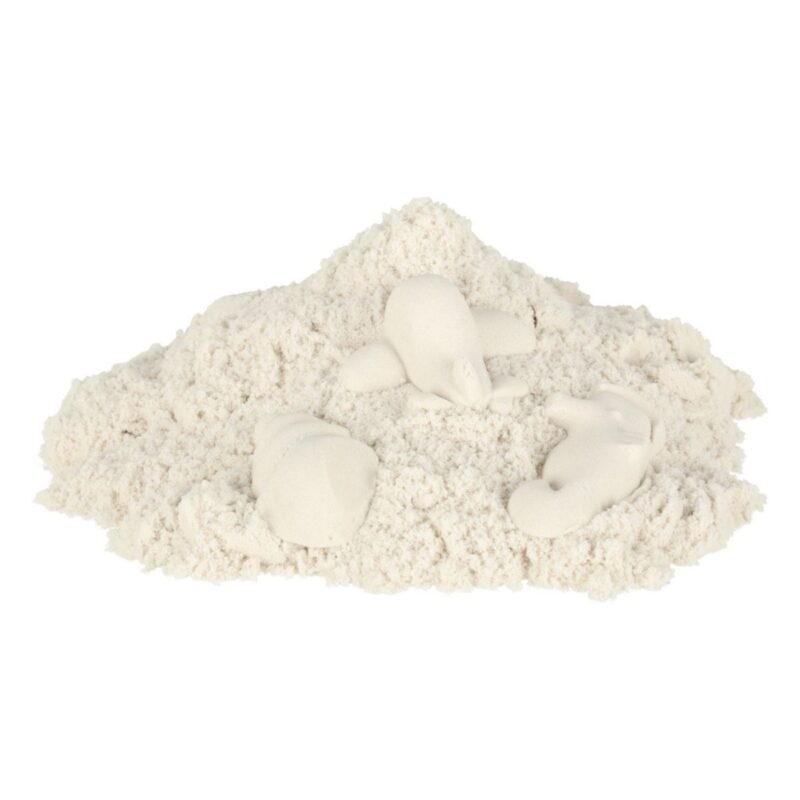 Kinetinis smėlis vaikams, 1 kg - baltas