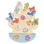 Medinis žaislų rinkinys „Jūros gyventojai“ vaikams