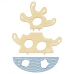 Medinis žaislų rinkinys „Jūros gyventojai“ vaikams