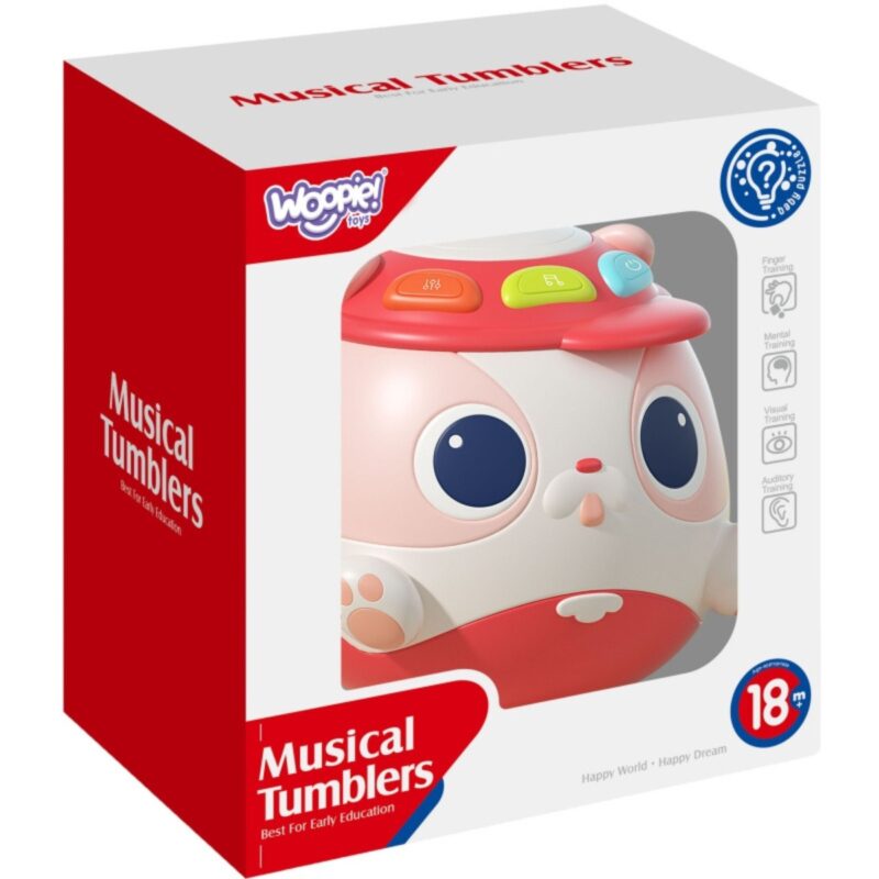 Woopie Baby muzikinis žaislas "Šuniukas", raudonas