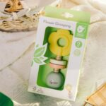 Medinis barškutis – kramtukas „Gėlytė“ kūdikiams