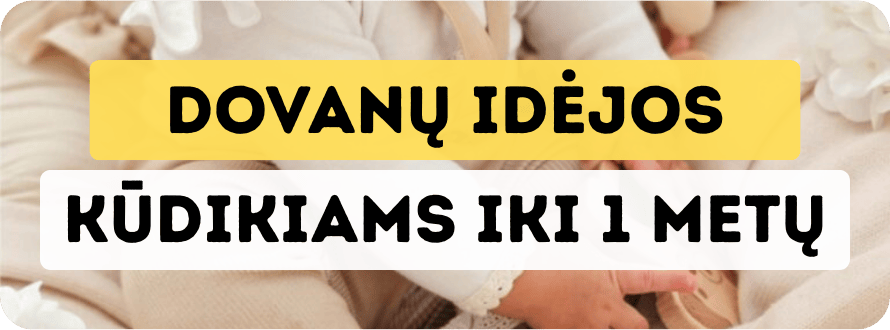Dovanų idėjos kūdikiams iki vienų metų straipsnio nuotrauka