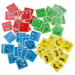 Kaladėlių dėlionė vaikams su kortelėmis „Emocijos“