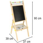 Medinė dvipusė magnetinė lenta su skaitliuku ir priedais