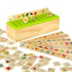 Medinė rūšiavimo dėlionė vaikams "Pritaikyk paveikslėlį"