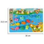 Medinis magnetinis žvejybos žaidimas "Poilsis prie ežero"