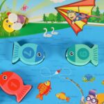 Medinis magnetinis žvejybos žaidimas "Poilsis prie ežero"