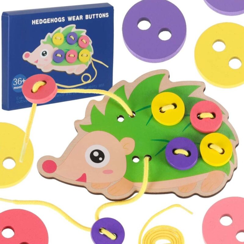 Mokomasis ežiukas "Prisiūk sagas" vaikams Mokomasis ežiukas "Prisiūk sagas" vaikams