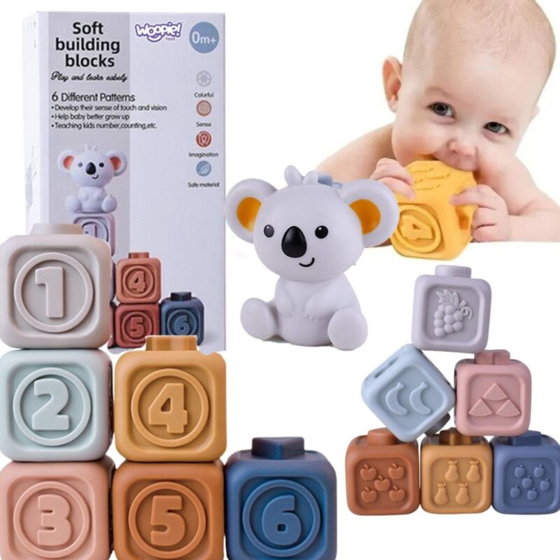 Sensorinės kaladėlės kūdikiams "Koala" – Woopie Baby