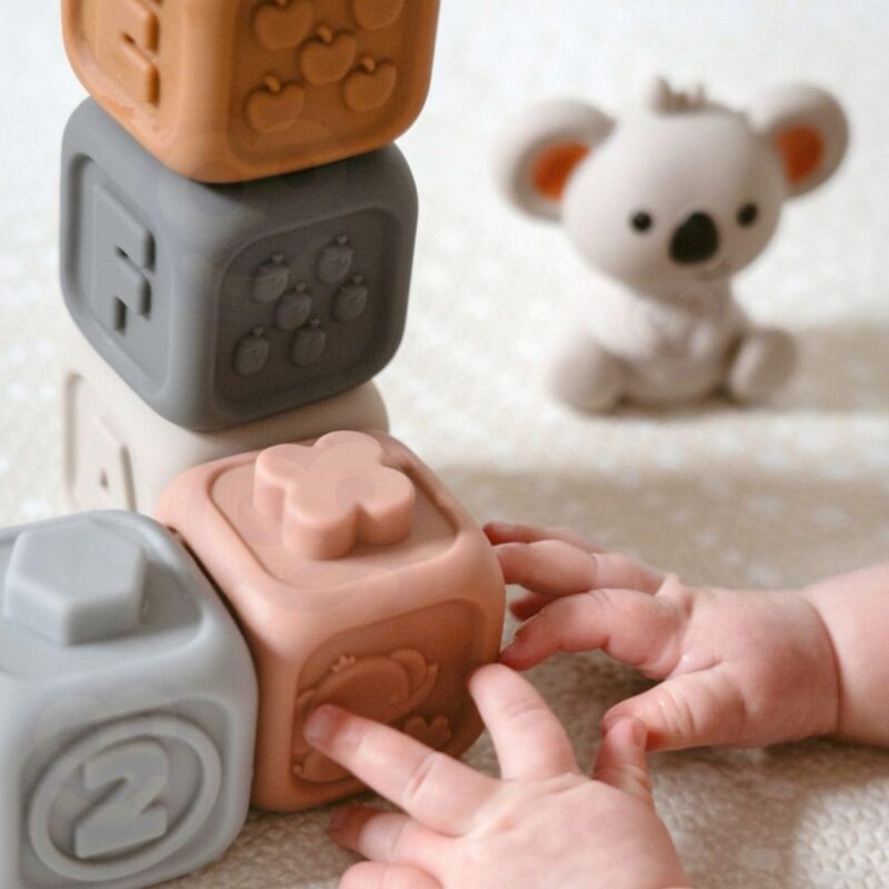 Sensorinės kaladėlės kūdikiams "Koala" – Woopie Baby