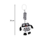 Sensorinis barškutis – pakabukas „Pelėda“ kūdikiams