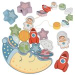 Balansavimo ir vėrimo dėlionė vaikams nuo 3 metų – Tooky Toy